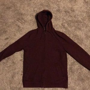 Maroon Croft & Barrow zip up hoodie